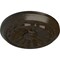 Ekena Millwork Olivia Ceiling Medallion (Fits Canopies up to 2 1/8"), 7 7/8"OD x 1 1/8"P, Stone Hearth Crackle CM07OLSHC - alternate 2